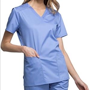 Cherokee Luxe Sport Ceil Blue Scrub Set-Medium